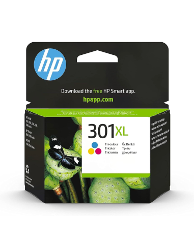 Cartucho HP 301XL CH564EE Tricolor de 330 Páginas Compatible con Impresoras HP