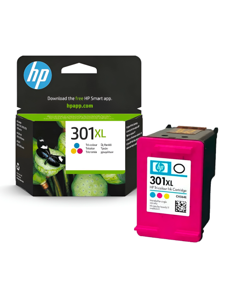 Cartucho HP 301XL CH564EE Tricolor de 330 Páginas Compatible con Impresoras HP