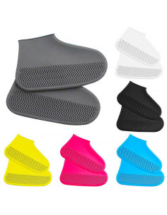 Pack cubrezapatos de Silicona Impermeable Antideslizante...