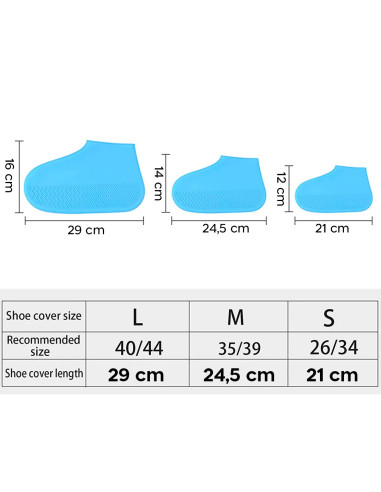 Pack cubrezapatos de Silicona Impermeable...