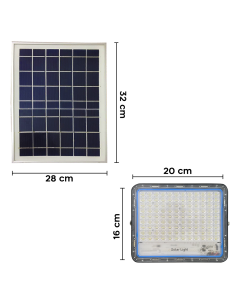 Foco LED Panel Solar Recargable 100W 101138 Crepuscular... 2