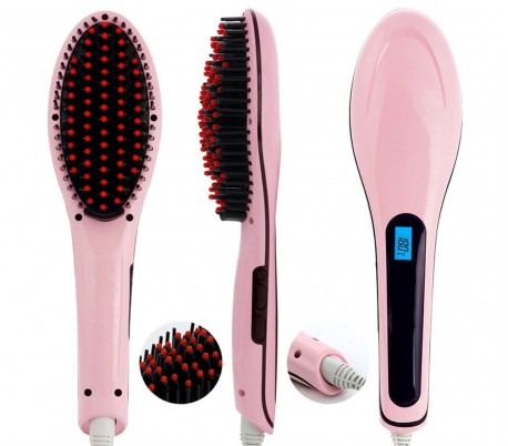 TOURMALINE HQT-906 - Peine iónico con pantalla LCD y recubrimiento de cerámica y turmalina (de 80 a 230 grados) 