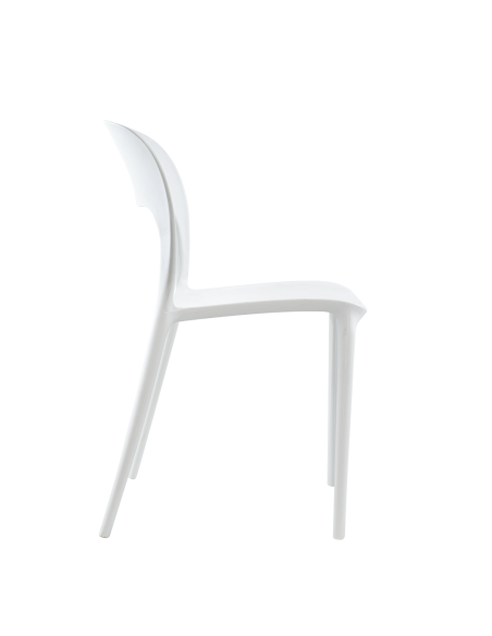 Set 2 Sillas STYLE polipropileno diseño moderno apilables Hogar Bar Restaurante