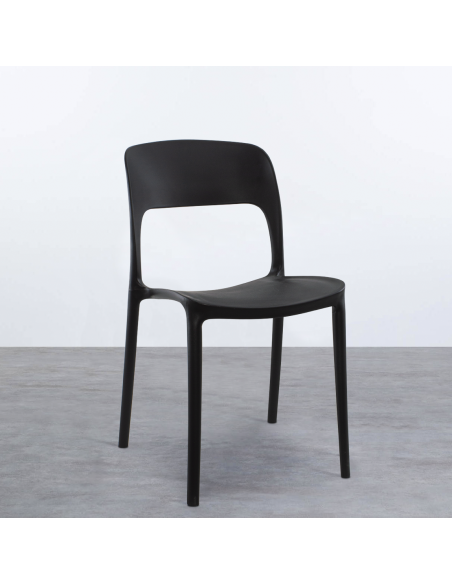 Pack 6 Sillas STYLE Polipropileno Diseño Moderno Apilables Hogar Bar Restaurante