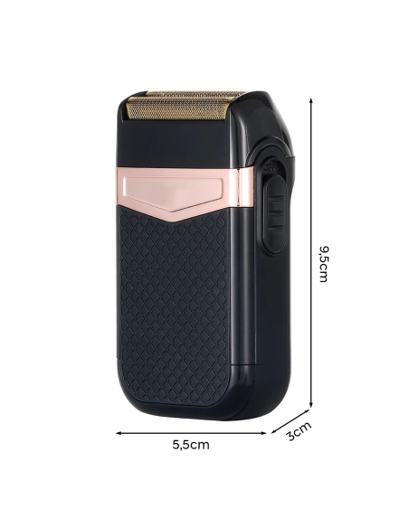 Maquinilla eléctrica recargable USB Portátil Impermeable Doble Cabezal Repuesto