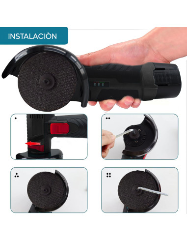 Mini Amoladora Inalámbrica Flex con Doble...
