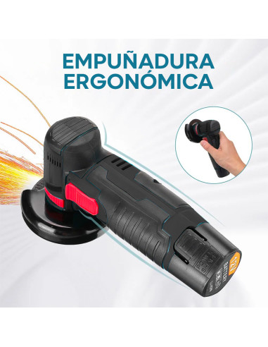 Mini Amoladora Inalámbrica Flex con Doble...