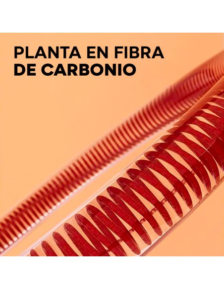 Estufa Eléctrica Parábola 49cm Fibra de Carbono Pie 450W y 900W Oscilante