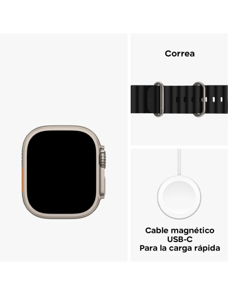 Smartwatch S9 Ultra 49mm Correa de Silicona Reloj Digital Podómetro