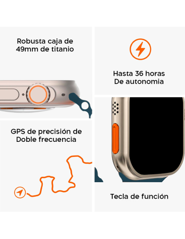 Smartwatch S9 Ultra 49mm Correa de Silicona...