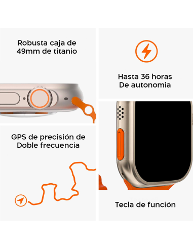 Smartwatch S9 Ultra 49mm Correa de Silicona...