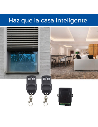 Receptor con 2 Controles Remotos Universales 2...