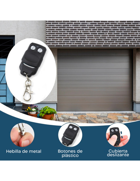 Receptor con 2 Controles Remotos Universales 2 Canales 433MHz Puerta Automática