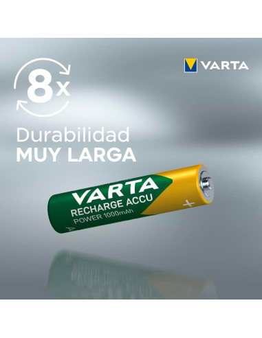 Pack 4 uds Batería Varta Pilas Recargables AAA...