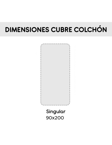 Cubre Colchón Individual 3 cm 90x200 en...