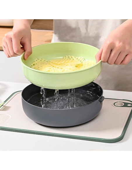 Picadora Multifunción 9 en 1 Rallador Triturador y Cortador Accesorios Incluidos