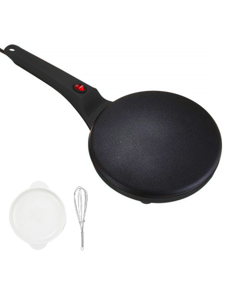Sartén para crepes y pancake Crepera Eléctrica Recubrimiento Antiadherente 600W