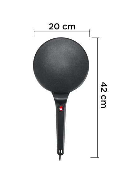 Sartén para crepes y pancake Crepera Eléctrica Recubrimiento Antiadherente 600W
