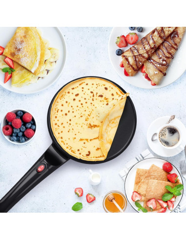 Sartén para crepes y pancake Crepera Eléctrica...