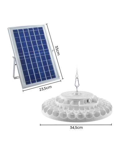 Lámpara Plafoniera 236 LED 400W 9000mAh IP66...