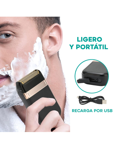 Maquinilla eléctrica recargable USB Portátil...