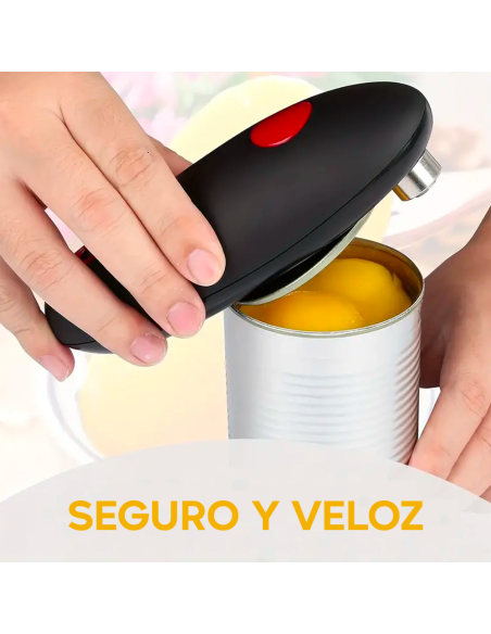 Abrelatas Eléctrico Universal con Inicio Automático y Rotación 360° a Batería