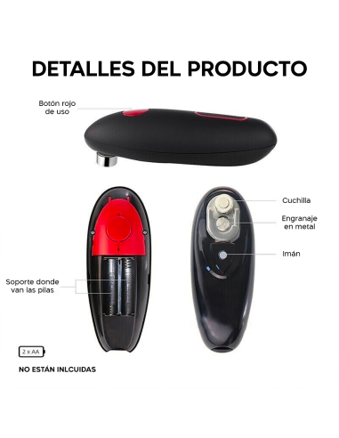 Abrelatas Eléctrico Universal con Inicio...