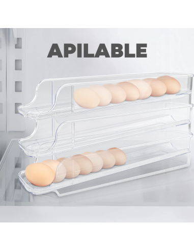 Porta huevos nevera Apilables 3 unid....