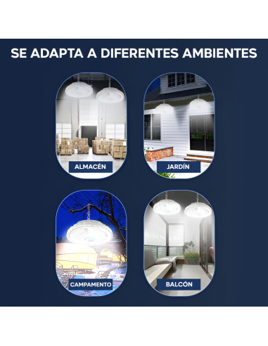 Lámpara Plafoniera 156 LED 200W 6000mAh IP66...