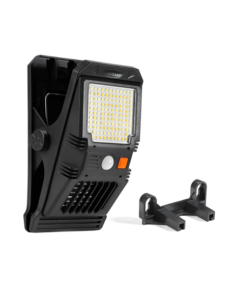 Lámpara LED Solar Sensor Repelente Insectos y Clip de Luz de Emergencia Multiuso
