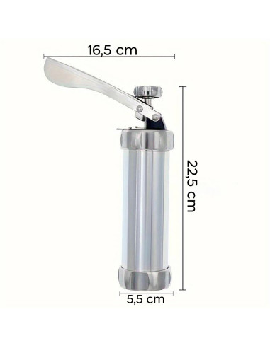 Máquina Prensa Galletas Manual Acero Kit 20...