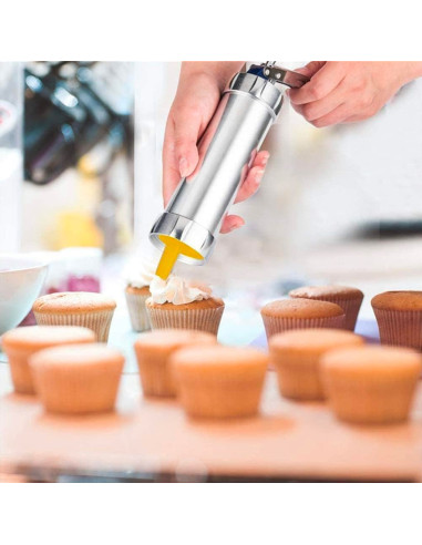 Máquina Prensa Galletas Manual Acero Kit 20...