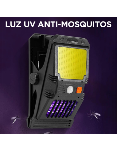 Lámpara LED Solar Sensor Repelente Insectos y...