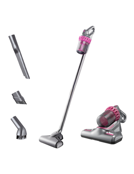 Aspiradora Inalámbrica 4 en 1 con Pantalla LCD y Filtro HEPA de 100W