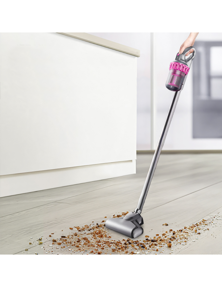 Aspiradora Inalámbrica 4 en 1 con Pantalla LCD y Filtro HEPA de 100W