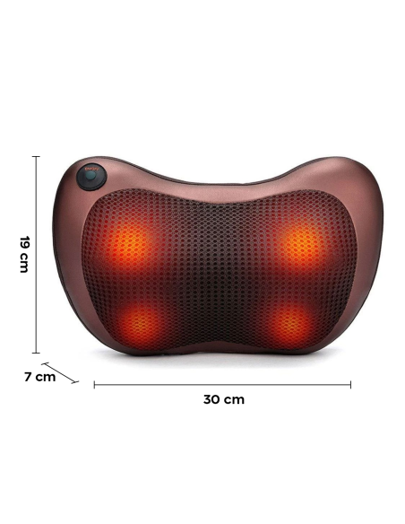 Almohada masajeadora eléctrica cuello espalda piernas brazos y dolor cervical