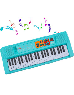 Piano electrónico para niños con Micrófono 26 Teclas...