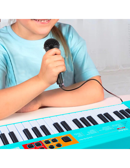 Piano electrónico para niños con Micrófono 26 Teclas Educativa +6 Años