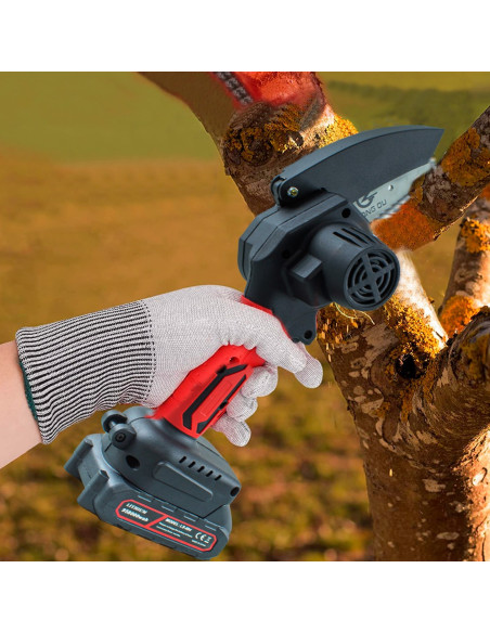 Mini motosierra batería 21V inalámbrico 6 pulgadas estuche portátil inalámbrico