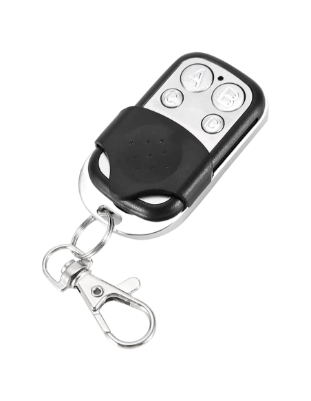 Control remoto universal 4 canales a 433 MHz multifunción de bolsillo con gancho