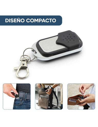 Control remoto universal 4 canales a 433 MHz...
