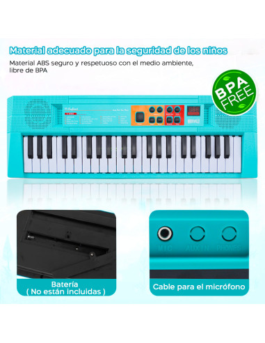 Piano electrónico para niños con Micrófono 26...