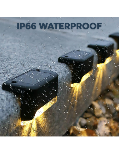 Set 4 pz luces solares impermeables para...