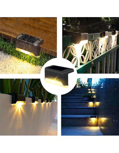 Set 4 pz luces solares impermeables para...