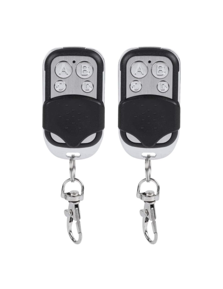 2 pz Control Remoto Universal 4 canales 433MHz Multifunción Bolsillo con Gancho