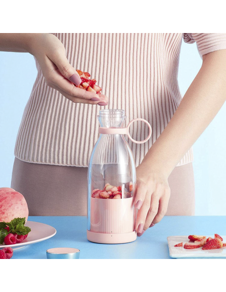 Mini licuadora de jugo portátil botella de batido recargable portátil