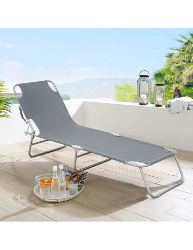 2309 Silla plegable con respaldo ajustable para...
