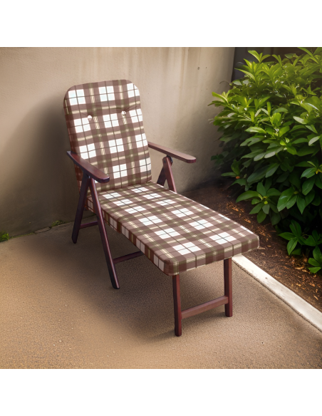 Sillón MOLISANA Artlegno Reclinable Reposapiés Extraíble Estructura de Madera