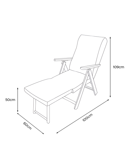 Sillón MOLISANA Artlegno Reclinable Reposapiés Extraíble Estructura de Madera