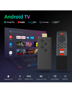 TV Box Stick Streaming 8K HD ANDROID Conexión Wi-Fi con... 2